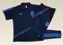 2022-2023 Argentina Royal Blue Thailand Polo Uniform-815
