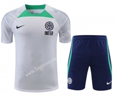 2022-2023 Inter Milan White Thailand Training Soccer Uniform-418