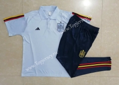 2022-2023 Spain Light Blue Thailand Polo Uniform-815