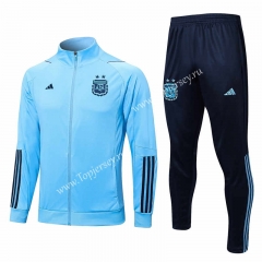 2022-2023 Argentina Light Blue Thailand Soccer Jacket Uniform-815
