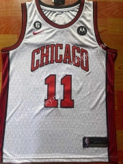2022-2023 City Edition Chicago Bulls White #11 NBA Jersey-1308