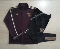 2022-2023 Germany Dark Brown Thailand Soccer Jacket Unifrom-815
