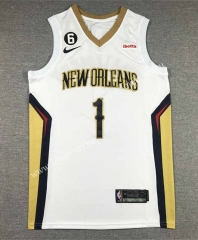 2022-2023 New Orleans Pelicans White #1 NBA Jersey-1308