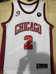 2022-2023 City Edition Chicago Bulls White #2 NBA Jersey-1308
