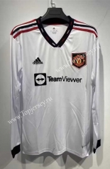 2022-2023 Manchester United Away White LS Thailand Soccer Jersey AAA-9268