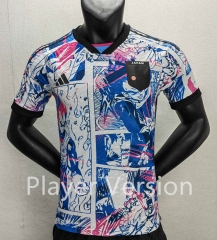 Player Version 2022-2023 Anime Version  Japan Blue&White Thailand Soccer Jersey AAA-888