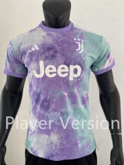 Player Version 2022-2023 Juventus Purple Thailand Soccer Jersey AAA-SJ