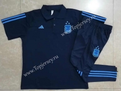 (3 Stars) 2022-2023 Argentina Royal Blue Thailand Polo Uniform-815