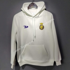 2022-2023 Al-Nassr FC White Thailand Soccer Tracksuit Top With Hat-LH