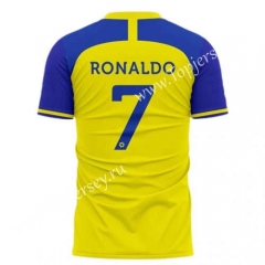 2022-2023 Al-Nassr FC Home Yellow ( RONALDO #7 ) Thailand Soccer Jersey AAA