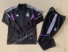 2022-2023 Real Madrid Black Thailand Soccer Jacket Uniform-GDP