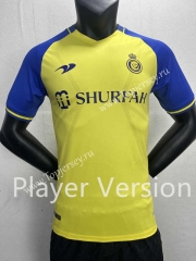 Player Version 2022-2023 Al-Nassr FC Home Yellow Thailand Soccer Jersey AAA-888