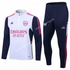 2022-2023 Arsenal White Thailand Soccer Tracksuit-411