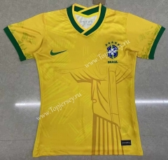 2022-2023 Brazil Yellow Thailand Women Soccer Jersey AAA-2386