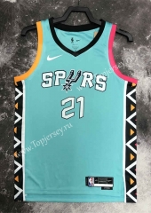 2023 City Edition San Antonio Spurs Blue #21 NBA Jersey-311