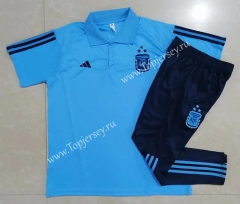 (3 Stars) 2022-2023 Argentina Light Blue Thailand Polo Uniform-815