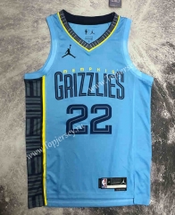 2022-2023 Jordan Limited Version Memphis Grizzlies Blue #22 NBA Jersey-311