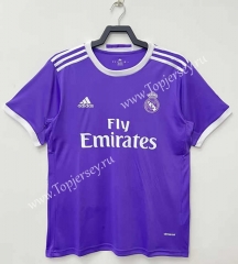 Retro Version 2016-2017 Real Madrid Away Purple Thailand Soccer Jersey AAA-SL