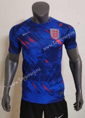 2022-2023 England Blue Thailand Training Soccer Jersey AAA-416