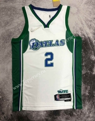 2022 City Edition Dallas Mavericks White #2 NBA Jersey-311