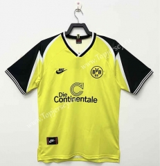 Retro Version 95-96 Borussia Dortmund Home Yellow Thailand Soccer Jersey AAA-811