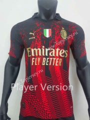 Player Version With Patch 2023-2024 Special Version AC Milan Red&Black Thailand Soccer Jersey AAA
