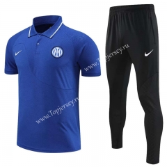 2023-2024 Inter Milan Camouflage Blue Thailand Polo Uniform-4627