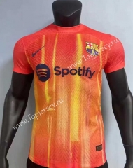 Player Version 2023-2024 Barcelona Red&Orange Thailand Training Soccer Jersey AAA