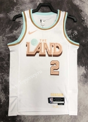 2022-2023 City Version Cleveland Cavaliers White #2 NBA Jersey-311