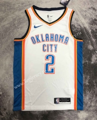 Oklahoma City Thunder White #2 NBA Jersey-311