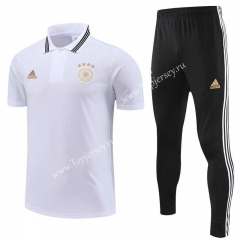 2023-2024 Germany White Thailand Polo Uniform-4627