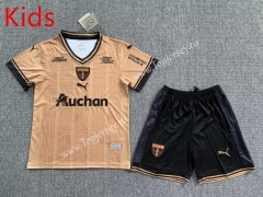 2022-2023 Commemorative Version RC Lens Khaki Kids/Youth Soccer Uniform-HR