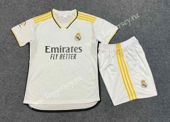 2023-2024 Real Madrid Home White Soccer Uniform