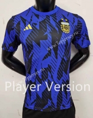 Player Version 2022-2023 Argentina Blue&Black Thailand Training Soccer Jersey-6794