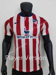Player Version 2023-2024 Atletico Madrid Home Red&White Thailand Soccer Jersey AAA