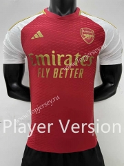 Player Version 2023-2024 Arsenal Home Red Thailand Soccer Jersey AAA-SJ