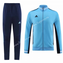 Sky Blue Thailand Soccer Jacket Uniform-LH