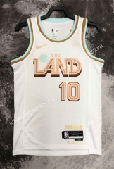 2022-2023 City Version Cleveland Cavaliers White #10 NBA Jersey-311