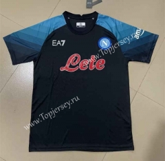 Champions League Napoli Black Thailand Soccer Jersey AAA-818