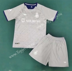 2023-2024 Al-Nassr FC White&Gray Soccer Unifrom-709