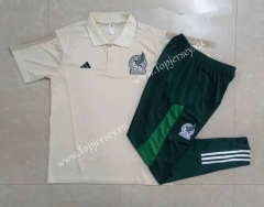 2022-2023 Mexico Beige Thailand Polo Uniform-815