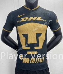 Player Version 2023-2024 Pumas UNAM Black Thailand Soccer Jersey AAA-888