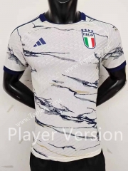 Player Version 2023-2024 Italy Away White Thailand Soccer Jersey AAA