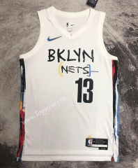 2022-2023 City Edition Brooklyn Nets White #13 NBA Jersey-311