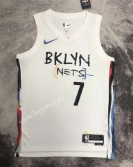 2022-2023 City Edition Brooklyn Nets White #7 NBA Jersey-311