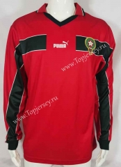 Retro Version 98 Morocco Home Red LS Thailand Soccer Jersey AAA-503