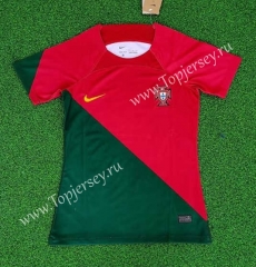 2022-2023 Portugal Home Red&Green Women Thailand Soccer Jersey AAA-418