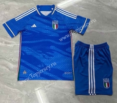 2023-2024 Italy Home Blue Soccer Uniform-709