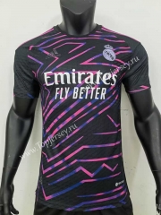 Player Version 2023-2024 Real Madrid Black Thailand Soccer Jersey AAA