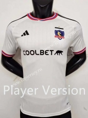 Player Version 2023-2024 Colo-Colo Home White Thailand Soccer Jersey AAA